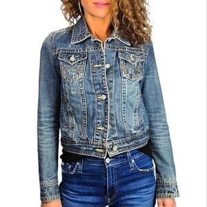 Clothes Compact Jean Jacket Size Small Blue